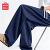 MINISO Мужские повседневные брюки прямого кроя из смесового хлопка