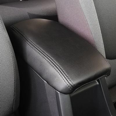 Черная крышка подлокотника консоли с кожаной накладкой для Toyota Corolla 12-го поколения -