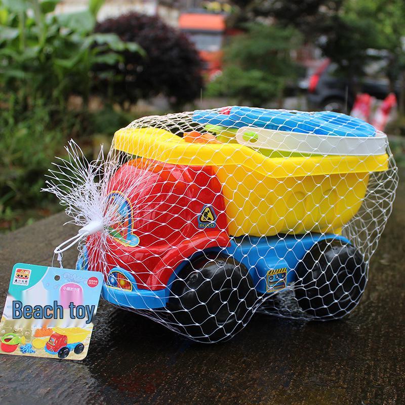 Популярный большой пластиковый пляжный игрушечный автомобиль песочные часы набор для детей - Идеально подходит для игр с песком и водой, купания и отдыха.