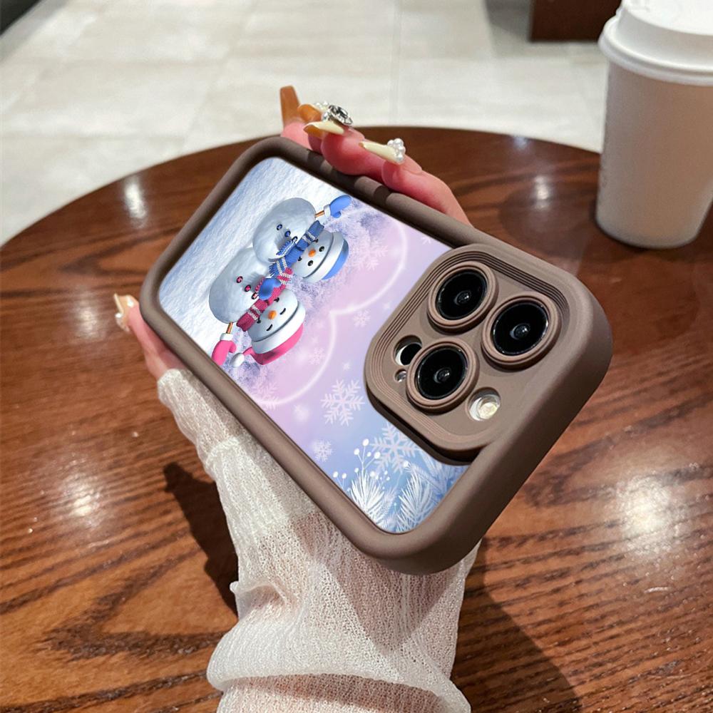 N116 Счастливого Рождества С Новым годом арт Мягкие чехлы для телефонов Angel Eyes для iPhone 16 15 14 13 11 Pro Max 8 7 6s Plus 12 mini XR XS Max Противоударный чехол
