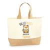 Sac Cabas - PLANETEE - Floriane Bas Les Pattes Chien Shiba - Jute Naturel - Imprimé En France - Anses Solides