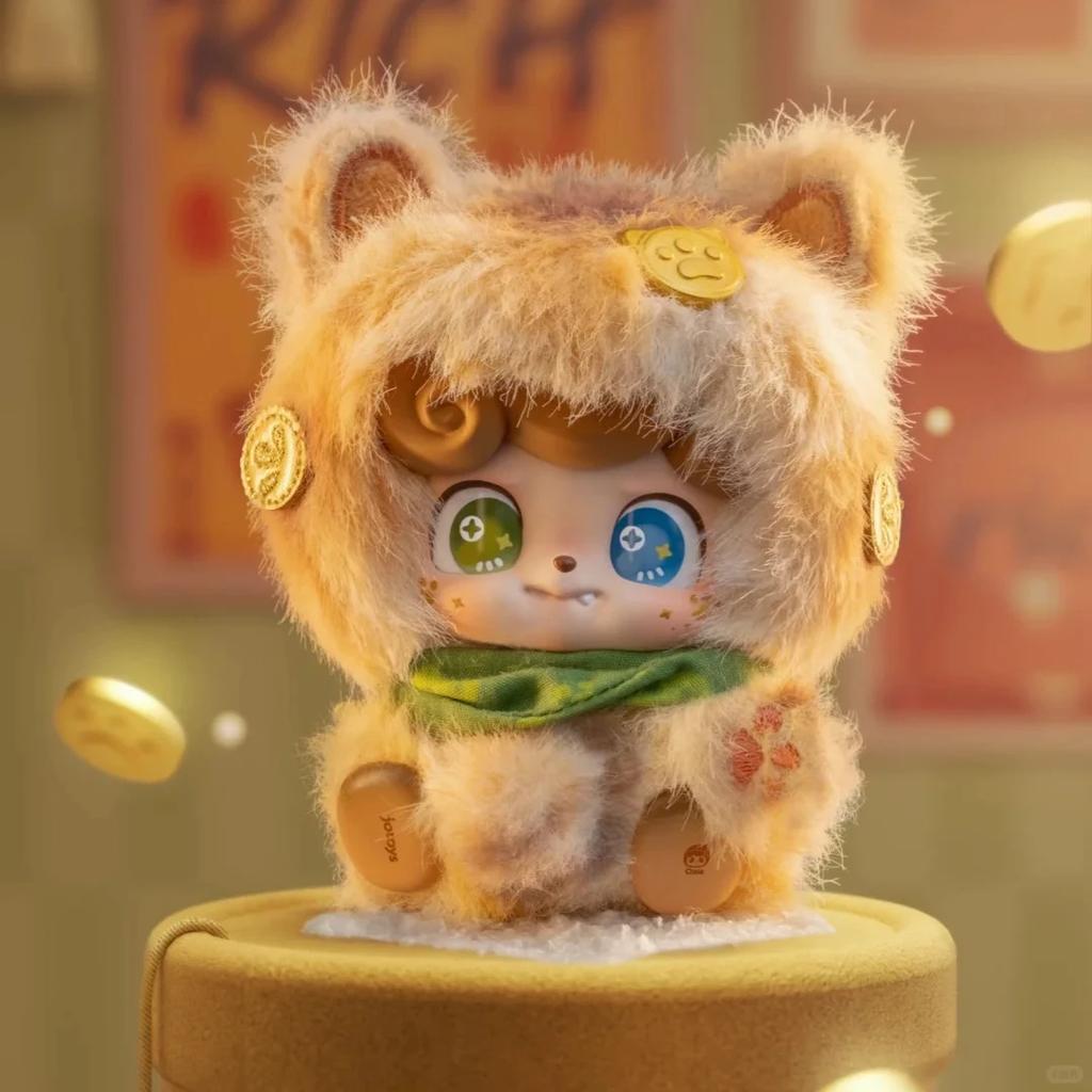 Q.Kid Good Fortune Series Blind Box Caixa Caja Cute Dolls Girls Boys Gift Mystery Box Bag Pendant