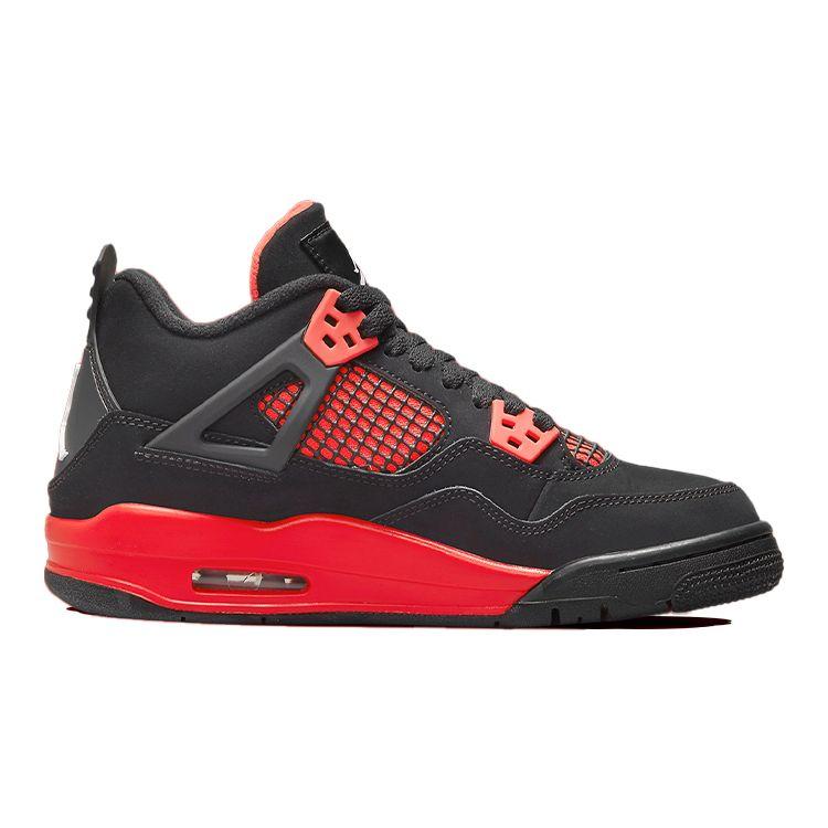 Детские кроссовки Air Jordan 4 Retro GS Red Thunder Black Multi-Color Crimson 408452-016