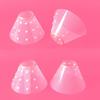 Plastic Pet Protective Collar Transparent Dog Neck Cone Cat Recovery Collar  Stop Licking
