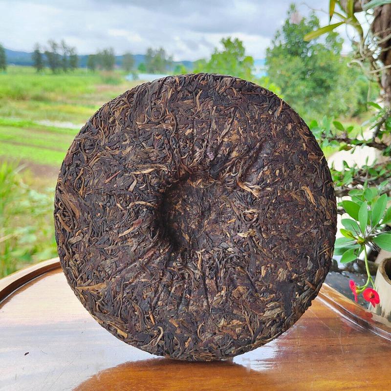 357г Юньнаньский старый сырой чай Пуэр, выдержанный в Гаолигуншане, высокогорный эко