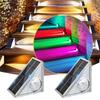 Solar-Powered Garden Light, Stair Light, Outdoor, Waterproof, Exterior Stair Light, Solar LED Step Garden Light, 9 Color Modes, IP67 Waterproof,