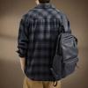 Men S Vintage Loose Fit Long Sleeve Striped Shirt Casual Spring Autumn