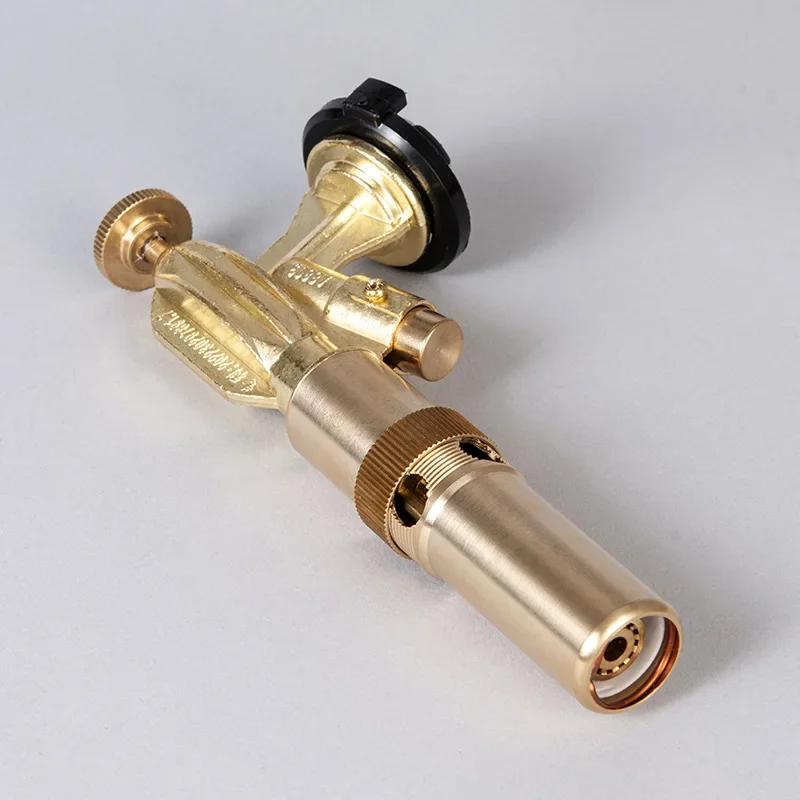 Портативная медная сварочная газовая горелка, бутановая горелка, огнемет для кемпинга на открытом воздухе, барбекю, кухонная зажигалка, сварочное оборудование