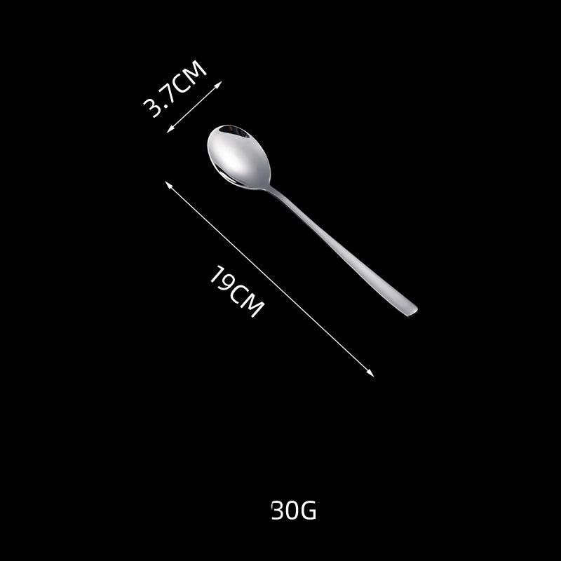 HANYANG 316 Ложка и вилка из нержавеющей стали Товары для дома Удлиненная ручка Маленькая ложка для супа Перемешивание Десертная вилка Ужин Суповая ложка