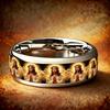Vintage Christian Jesus Prayer Ring Fashion Jesus Cross Stainless Steel Rings For Men Women Religious Belief Statement Jewelry