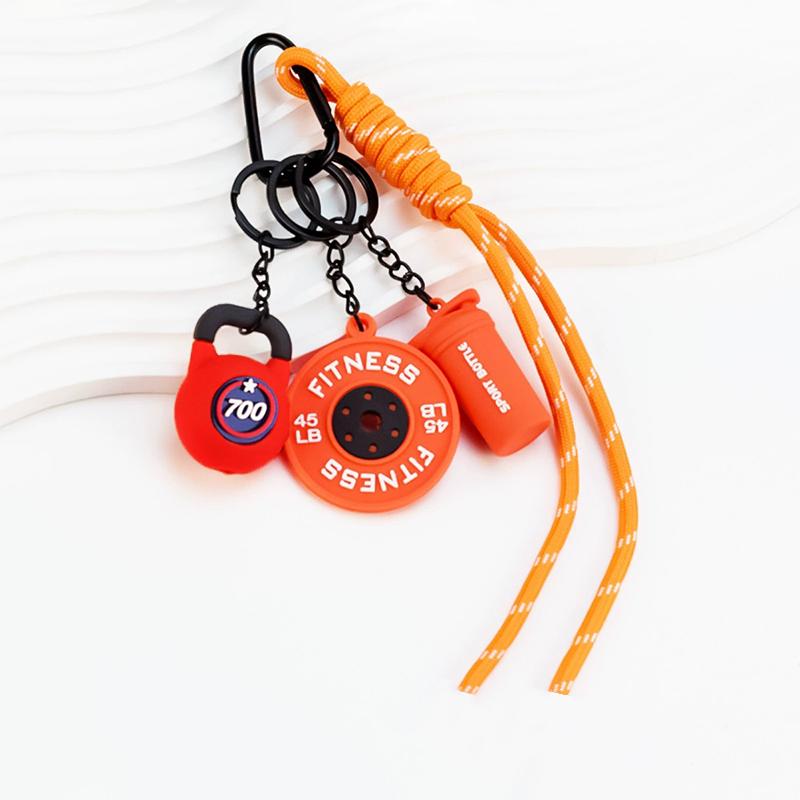 Bag Charm Kettlebell Dumbbell Hand-Woven Ropes Luxury Bag Pendant Trendy Sports Bag Pendants Gift For Fitness Enthusiasts