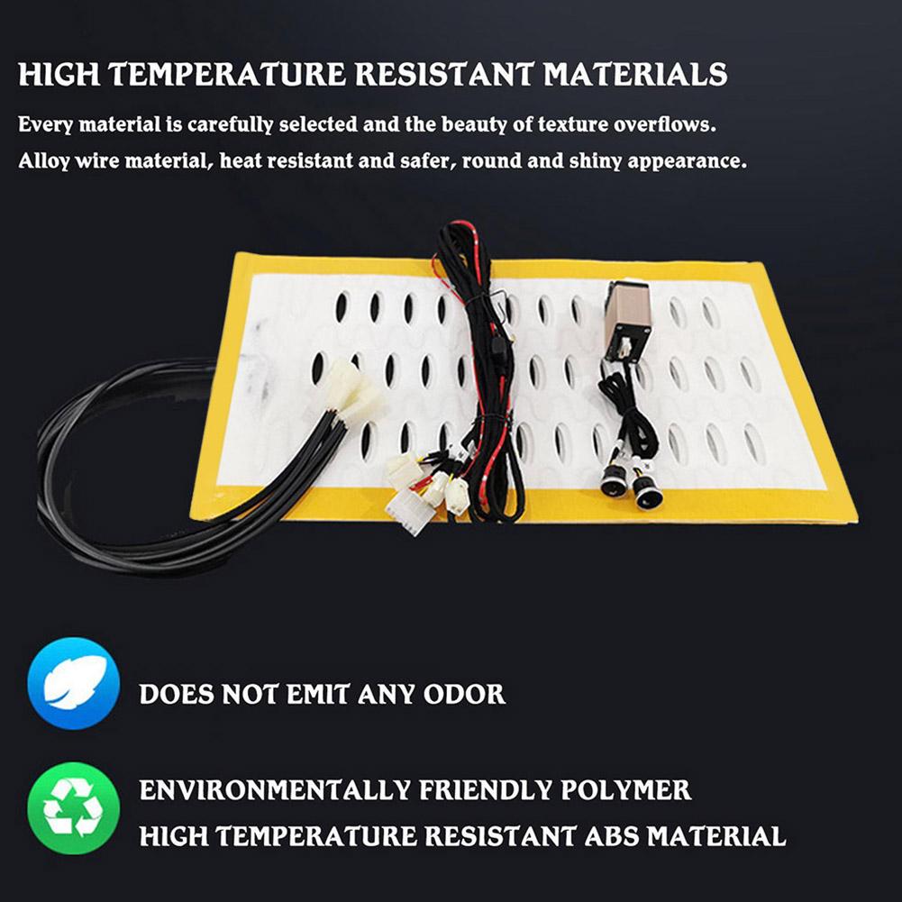 Комплект обогревателя автомобильного сиденья, провод из сплава, быстрый обогрев, вентиляция, зимние чехлы для сидений, универсальные аксессуары для салона автомобиля