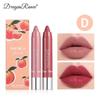 Moisturizing Lipstick Crayon Lipstick Pen Combination Lip Liner Lipstick Pen Solid Fruit Lip Gloss 2-pack Set