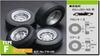 Studio Mido Oldies Tire Wheel Set D7 Pattern Plastic Model Parts 1/24 & TYPE-F TW-06