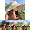 Wide Brim Sun Hat For Women Summer Uv Protection Neck Covering Stylish Design
