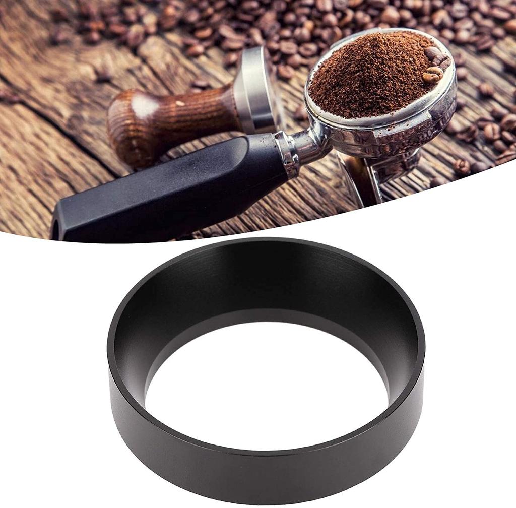 Coffee Machine Handle Cross Powder Ring Coffee Grinder Magnetic Aluminum Powder Receiver Ring Anti-Flying Powder Receiver Powder Ring Coffee Dosing
