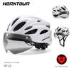 Horntour Bicycle Helmet Mountain Highway Integrated Molding Men's and Women's Neutral Safety Magnetic Suction Cycling Helmet