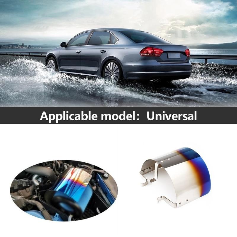 Air Intake Filter Heat Shield Cover Fits for Cone or Cylinder Shape Air Intake with 2.5" -3.5" Diameter Carbon Style / Silver