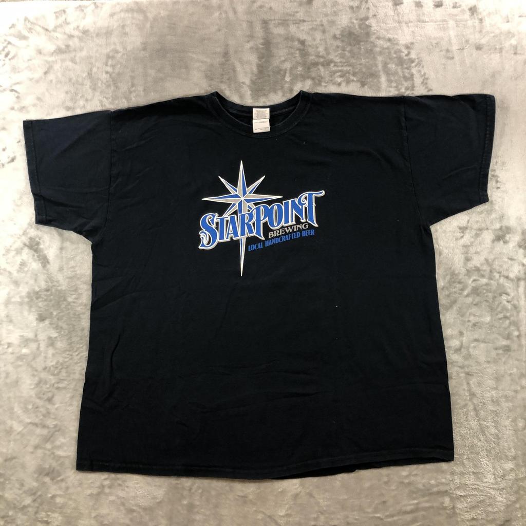 vtg Starpoint Brewing Shirt Mens 2XL Blue Carrboro North Carolina Beer Graphic Unisex T-Shirt