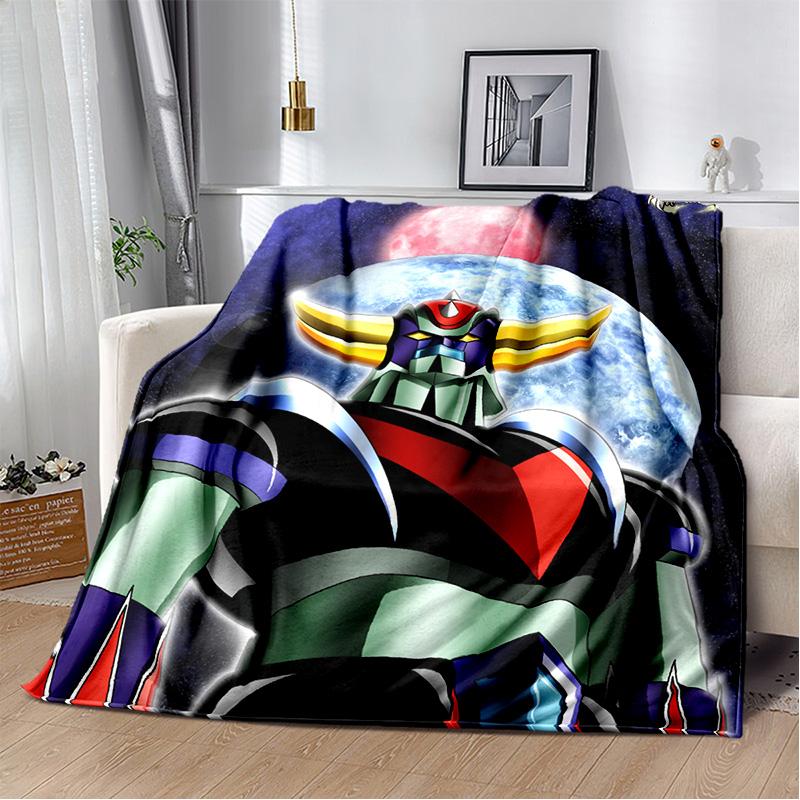 НЛО робот Grendizer аниме мультфильм мягкое плюшевое одеяло, фланелевое одеяло для гостиной, спальни, кровати, дивана, пикника, детей