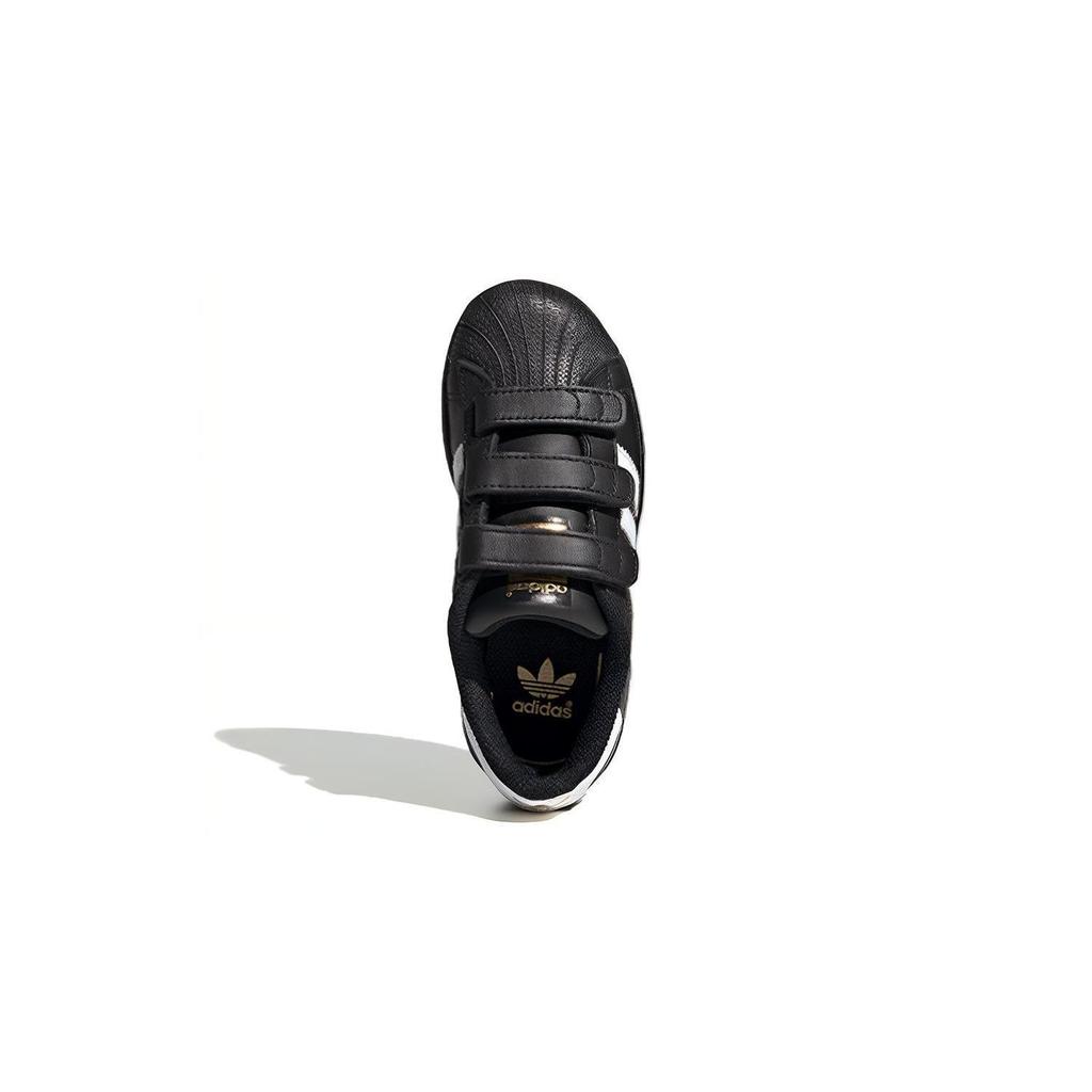 adidas Оригинальные SUPERSTAR Повседневные Устойчивые к истиранию Устойчивые к истиранию Низкие Детские Кроссовки для скейтбординга B26071