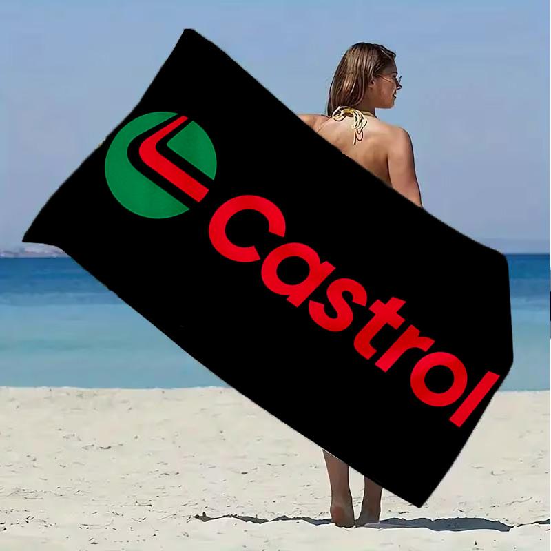 Castrol Beach Towel Microfiber Beach Towel Super Soft & Absorbent for Bath, Beach, Travel Bath Time Accessory, Fan gifts