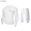 Mens UV Protection Rash Guard Set Long Sleeve Top Pants Quick Dry Swimwear Snorkeling Diving Surfing