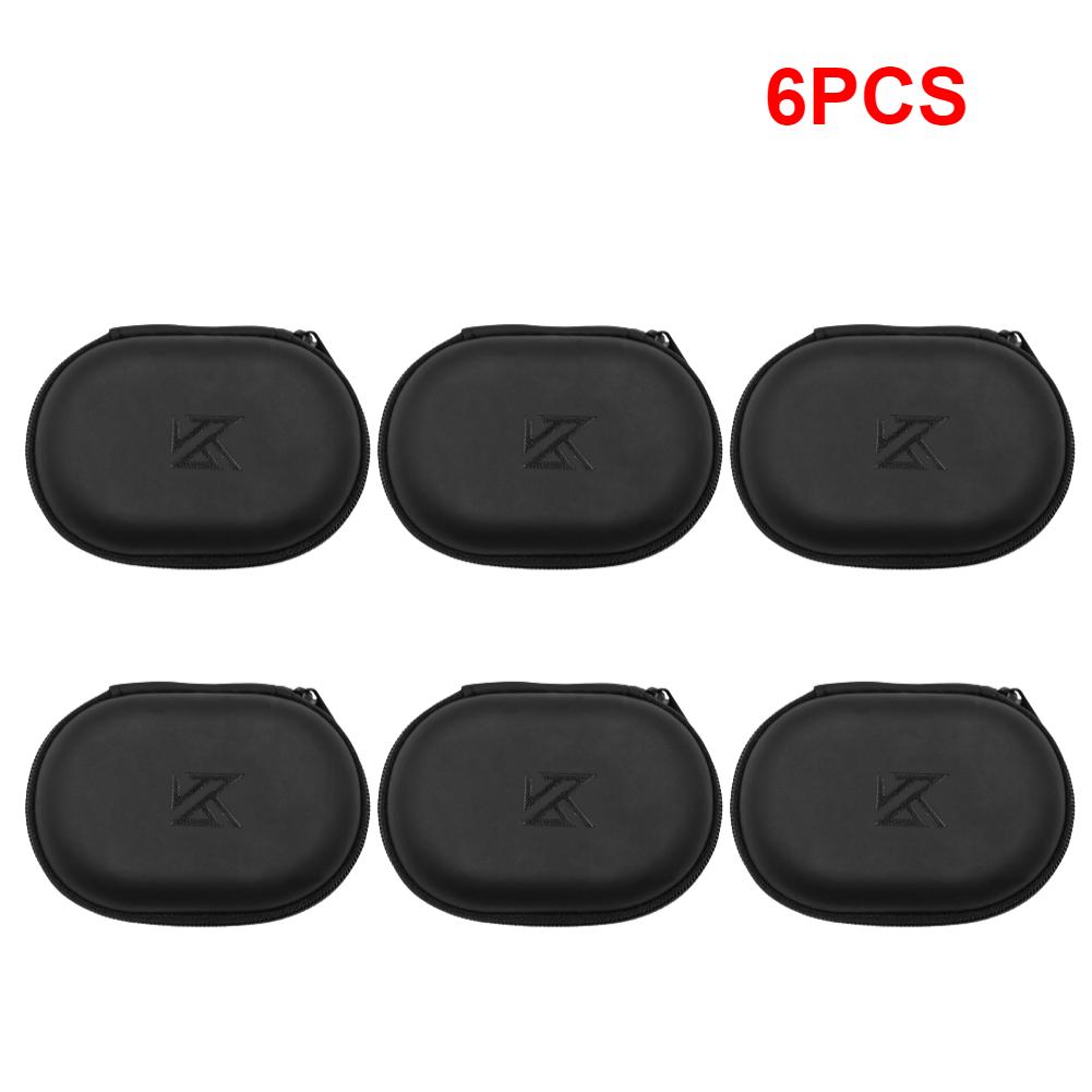 Универсальный Чехол для Наушников Овальная Сумка для Хранения Наушников PU Коробка для Хранения Черный Портативный Держатель Коробка для Хранения Для KZ BA10 AS10 ES4