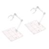 Set of 2 Figure Stand Figure Pedestal 180 Degree Movable Display Pedestal Figure Connectable Display Model Stand Display Simple Stand 1/144