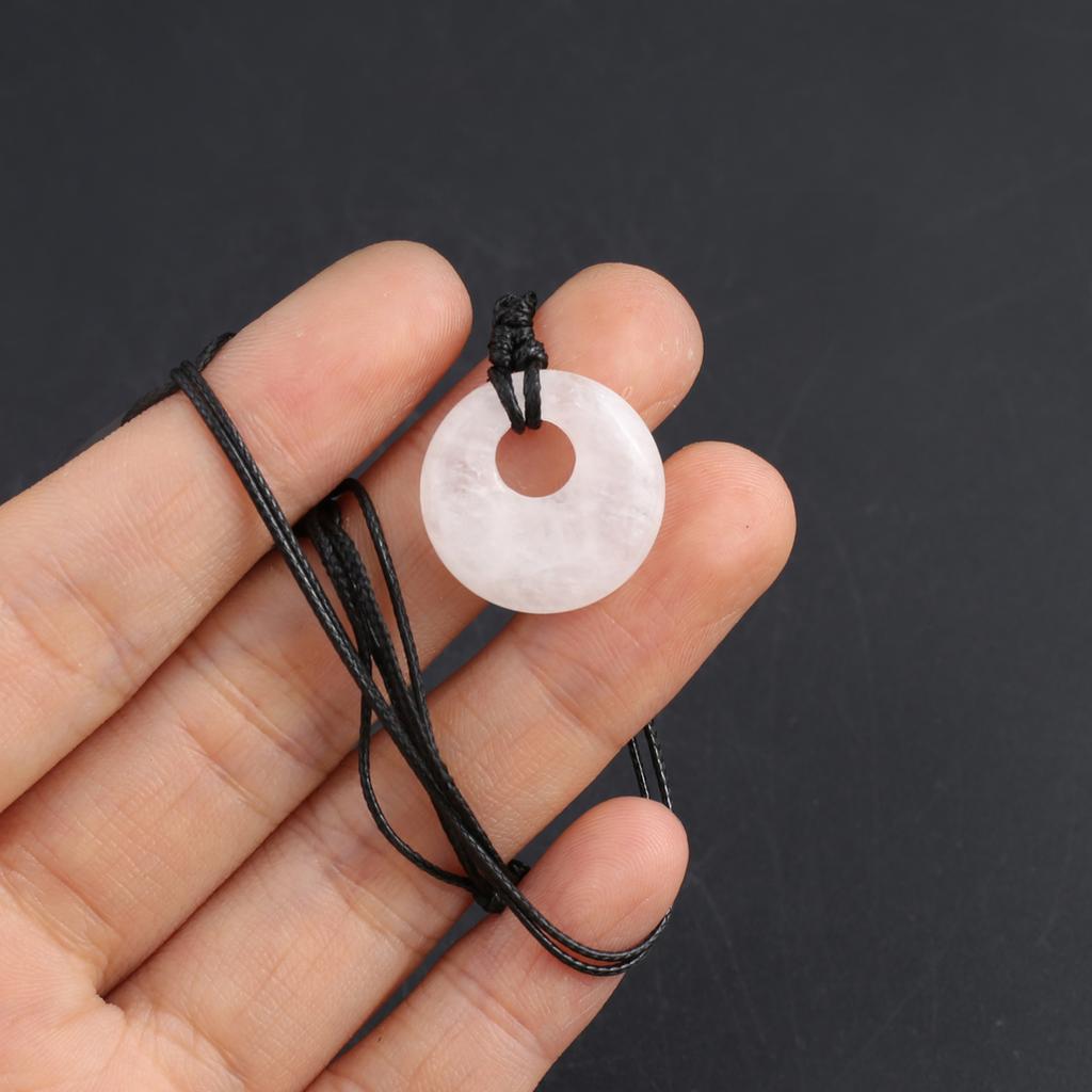 Новый стиль ожерелье натуральный камень белый нефрит/агат/лабрадорит ожерелье круглый кулон для женщин подарок на день рождения