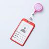1pc Retractable Pull Badge Holders With Reel Clip Bus Credit Card Case Visit Door Identity Badge Cards Cover Credential Holder