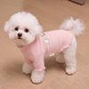 Soft Stretchy Dog Shirt Autumn Dog Clothes Cute Pet Shirt Star Patch Puppy Hoodie Warm Cat Pullovers Knit Pet Top Poodle Outfits