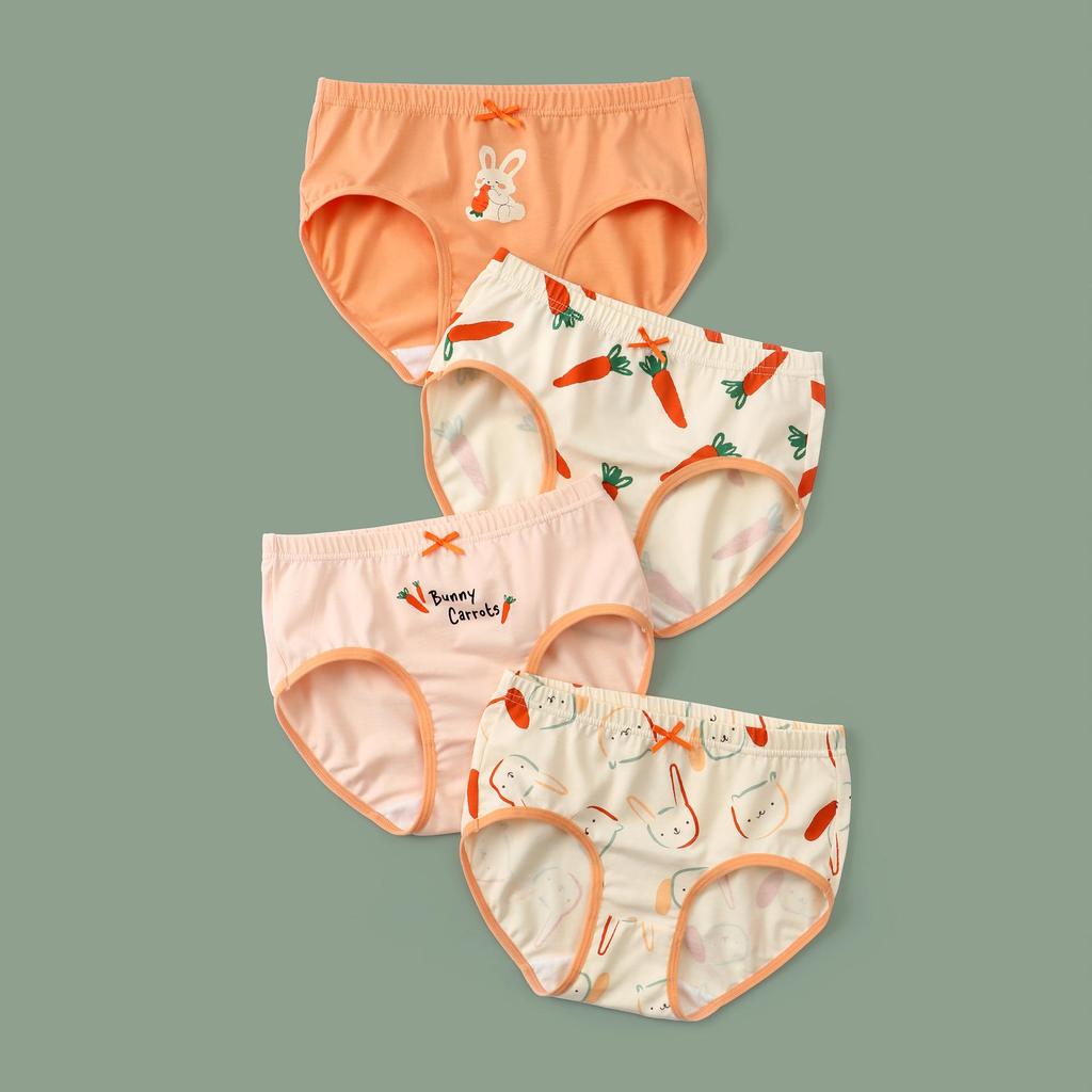 Детские антибактериальные шорты из хлопка с рисунком для девочек - Дизайн без ягодиц