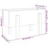 VidaXL Planter White 62x30x38 Cm Solid Pine Wood 825178