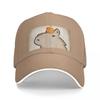 Orange Capybara Baseball Cap Black Cosplay Women Hats Unisex'S