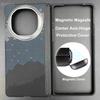 Magnetic Case For Huawei Mate X6 Carbon Fabric Fiber Magsafe Case Central Axis Hinge Magnetic Cover Aramid Fiber Ultra-thin X6