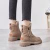 Women's Winter Mid-Tube Plus Velvet Thickened Warm Cotton Shoes