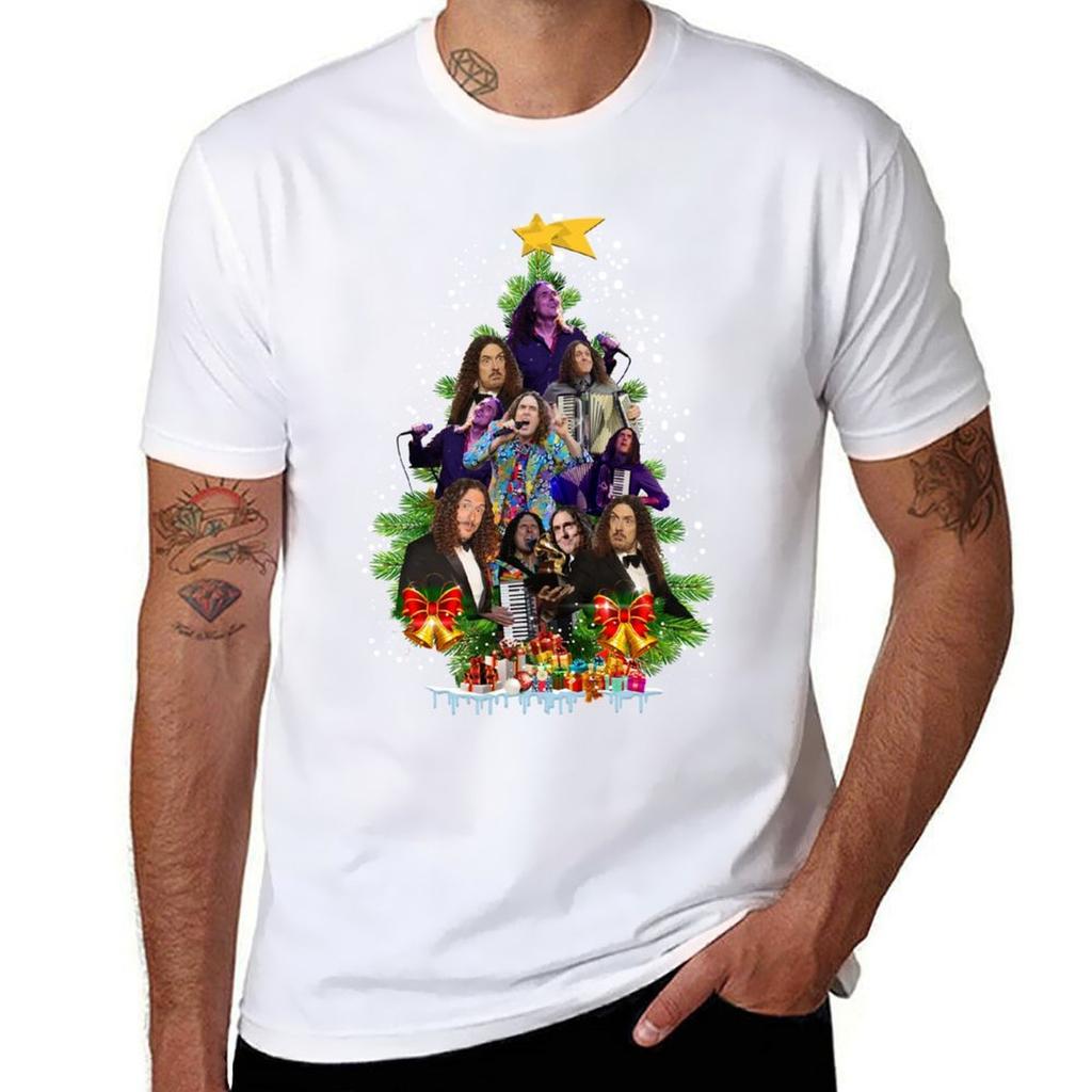Weird Al Yankovic Christmas Tree Best Fashion TShirt Holiday All Match TShirt