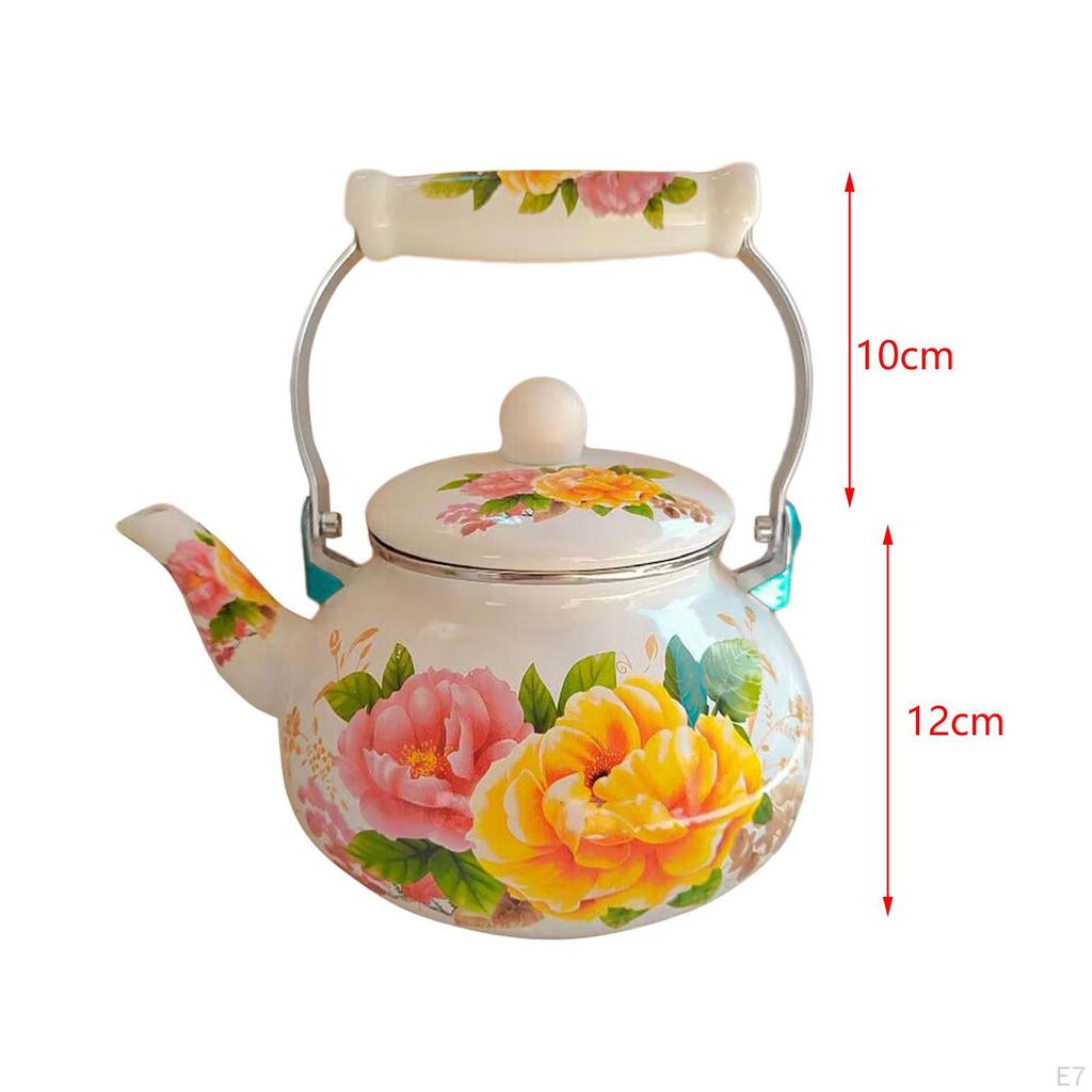 Элегантный эмалированный чайник для домашнего и офисного использования