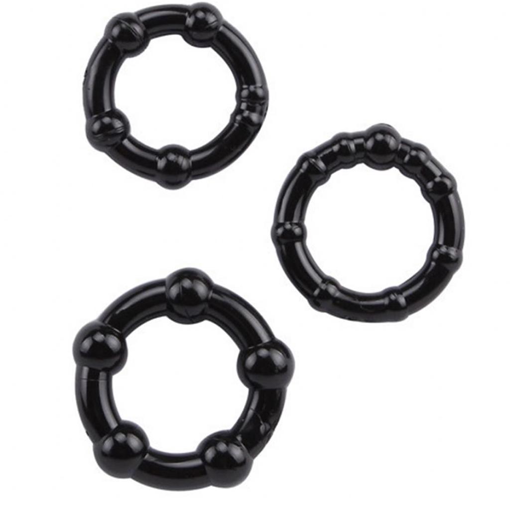 Секс-шоп 3 шт./компл. мужские круглые кольца для задержки пениса из бисера, товары для взрослых, сексуальная стимуляция