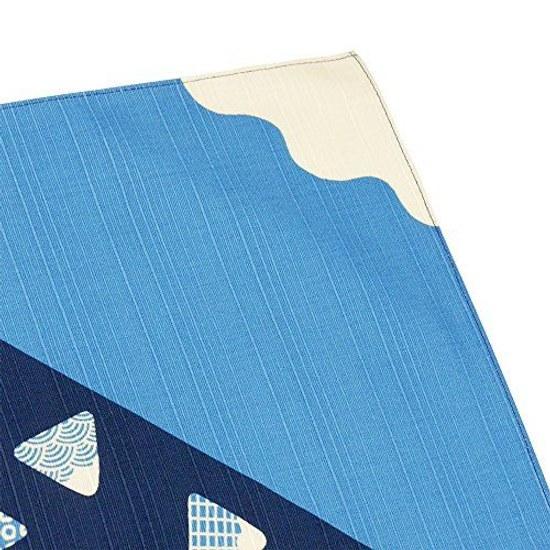 Hamabunyo Small Cloth (Furoshiki 50cm) Mount Fuji Musubi Navy