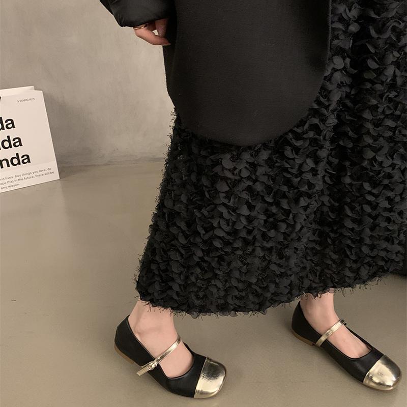 Модные 2024 новые женские туфли на плоской подошве, модные женские балетки с круглым носком и мелкой пряжкой, модельные балетки на мягкой плоской подошве