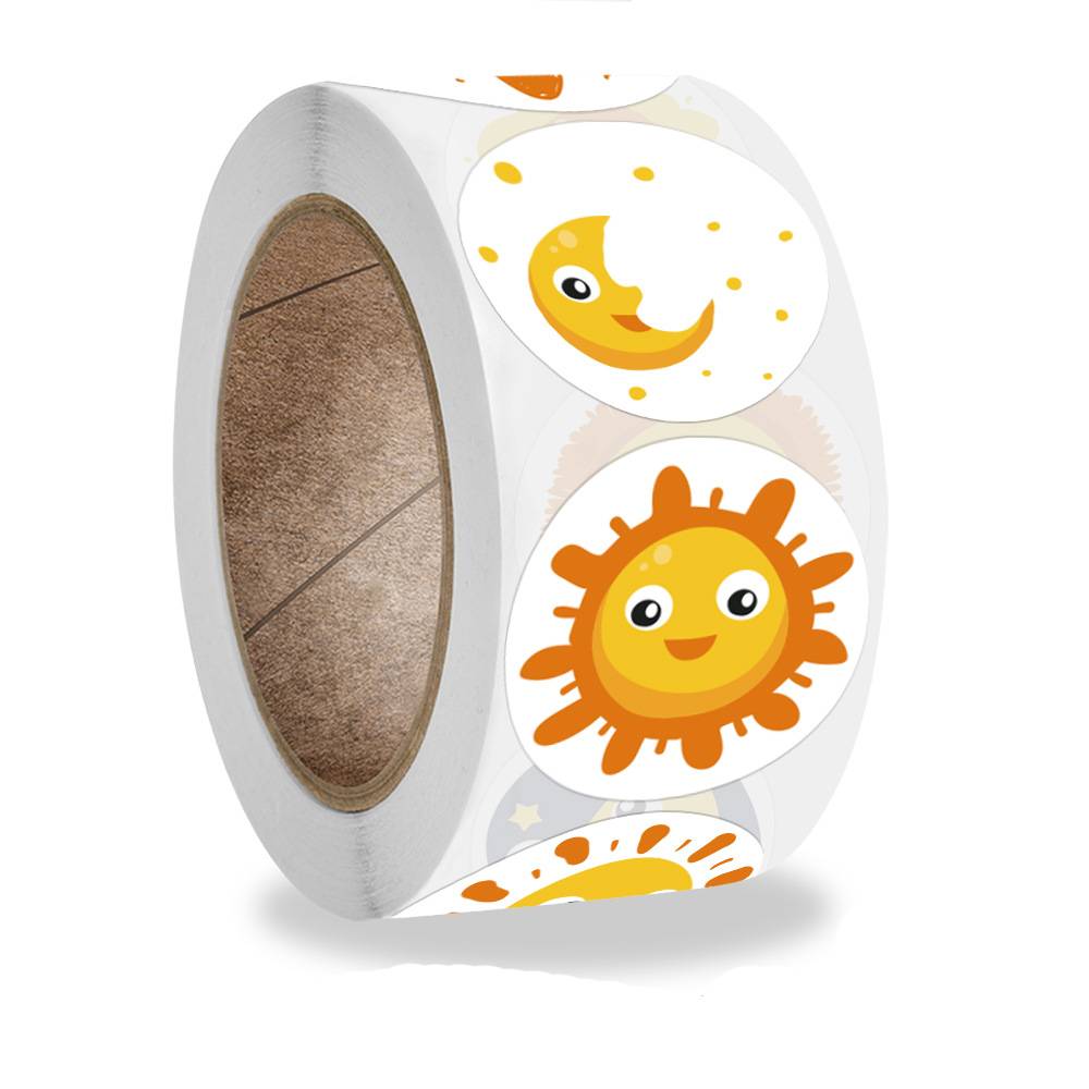 Cartoon Animals Happy Birthday Stickers for Party Decor Envelope Sealing Label Gift Packing Adhesive Sticker Greeting Card Label