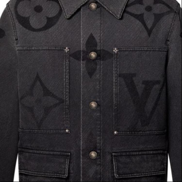 LOUIS VUITTON FW24 Denim Jacket Men's Black 1AFYCG