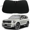 Windshield Sun Shade Compatible With Nissan Rogue 2014- Accessories, 240T Foldable Window Sunshade Sun Visor Protector, Blocks UV Rays Keep Your Car