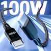 Зарядный кабель USB C PD100W Тип C на Тип C 1 м Быстрая зарядка Плетеный нейлон Для мобильных устройств