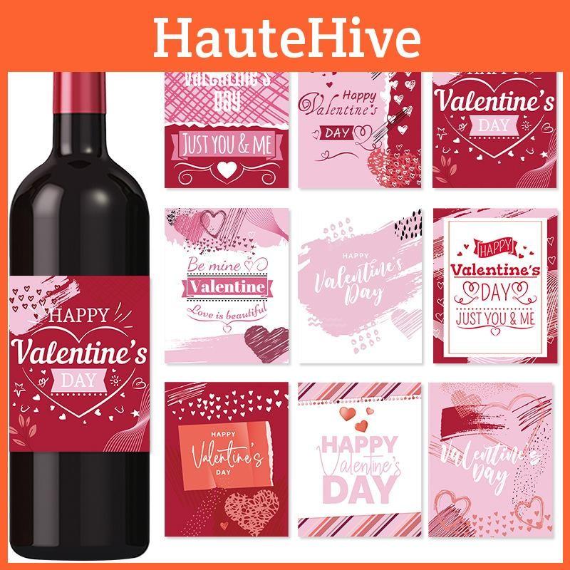 День Святого Валентина Декор для вечеринки Этикетки на винные бутылки с 36 шт. для романтических мероприятий