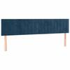 Maison Exclusive - Tête de lit à LED Bleu foncé 200x5x78/88 cm Velours