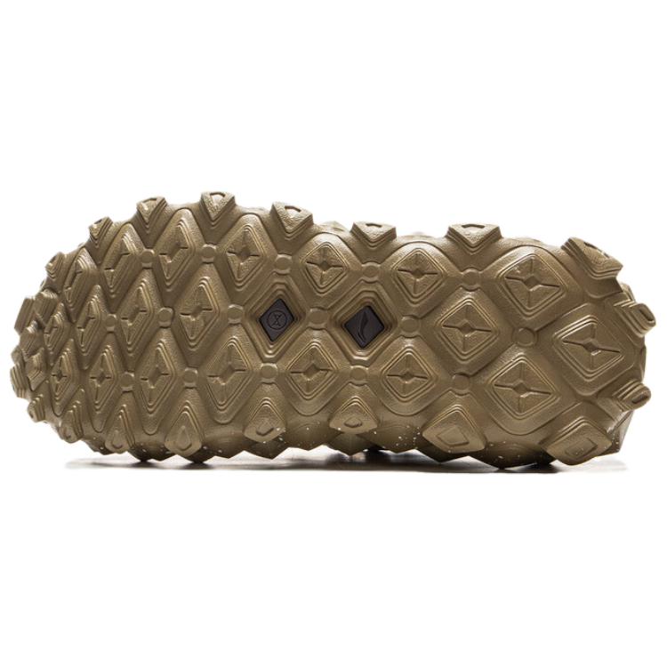 Li Ning Удобные Универсальные Амортизирующие Нескользящие Износостойкие Низкие Повседневные Кроссовки Унисекс Повседневная Обувь Бежевый Коричневый AZGV113-2