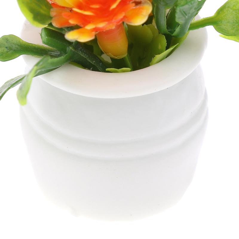 3шт 1:12 миниатюрных зеленых растений в горшках для кукольного домика, имитация горшечных растений